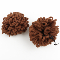 Chignon afro volumineux en fausses mèches pour femmes noires, style dreadlocks, directement de l'usine