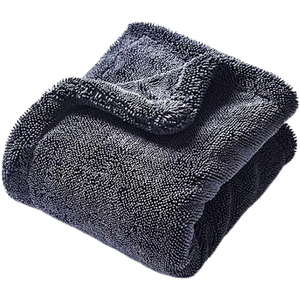 Serviette de lavage de voiture en microfibre professionnelle, 1200 GSM, double couche, à poils torsadés, super absorbante, très résistante, épaisse et sans peluches - Product Image 1