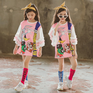 Fornitori Cinesi di Abiti <span class=keywords><strong>Estivi</strong></span> Casual a Metà Polpaccio per Bambine, Stile Europeo per Vendita Online - Product Image 1