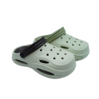 Chaussures sabots EVA unisexes Sandales plates-formes confortables de couleur unie avec semelle intérieure en caoutchouc plastique OEM personnalisé