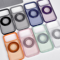 Usine IDEAL 360 °   Coque de téléphone magnétique rotative avec support, finition mate, anti-traces de doigts pour iPhone 18 17 16 15 14 13 12 ProMax