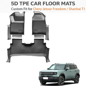 Alfombrillas de piso TPE ecológicas de ajuste personalizado para Jetour Freedom Shanhai T1 LHD 2025 5D, juego completo, impermeables, resistentes, OEM, para todo tipo de clima - Product Image 1
