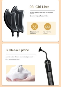 Appareil d'hydrodermabrasion haute fréquence avec petites bulles et injection d'oxygène pour un nettoyage en profondeur et l'élimination des points noirs, prise UK - Product Image 4