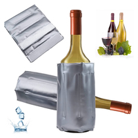 Manchon de refroidissement réutilisable en gel pour bouteille de vin, refroidisseur de vin pour vin rouge, blanc, champagne ou pétillant