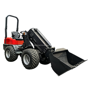 CE 인증 EPA 엔진 미니 스키드 스티어 로더, 2-4톤 정격 하중 프론트 엔드 트랙터 로더, 산업 플랜트용 무료 배송 - Product Image 2