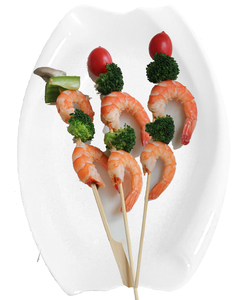 Escupir asador parrilla especial colorido perla brocheta de bambú plana <span class=keywords><strong>pinchos</strong></span> - Product Image 4
