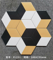 Carreaux de mur et de sol en céramique modernes 200x230mm, motifs mosaïque marocaine, 9mm d'épaisseur, en brique réfractaire, antidérapants pour hôtels, restaurants, salles de bain