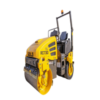Mini Compacteur Vibratoire à Double Tambour pour Asphalte, Rouleau Compresseur Routier Diesel de 330 kg à 5 T (jusqu'à 5000 kg)