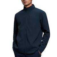 Veste décontractée coupe ample coupe-vent légère 200 g/m² à col montant pour homme, style automne, 3 couleurs, taille US