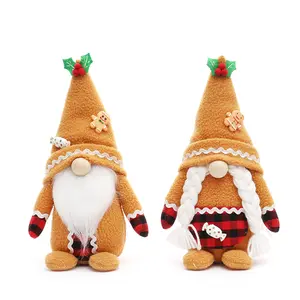 Kerst Anime Knuffels Rudolph En Me Ornament Handgemaakte Geel Pluche Faceless Pop Gnome