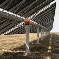 Traqueur solaire horizontal à axe unique KST-2P pour projets photovoltaïques au sol de grande échelle (1 MW+)
