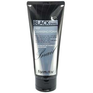 FARMSTAY BLACK SNAIL DEEP CLEANSING FOAM Nettoyant visage à l'extrait d'escargot, hydratant, bienfaits nutritionnels, pour tous types de peaux, taille standard - Product Image 2