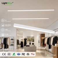 Système de suspension linéaire LED haute efficacité 176Lm/W pour éclairage de gymnase, économie d'énergie, pour supermarché, commande en gros, OEM, ODM