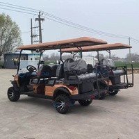 Voiturette de golf tout-terrain 6 places à essence 4 temps, très vendue, vitesse 30-50 km/h, autonomie 90 km+, moteur 3,5 kW, certifiée CE