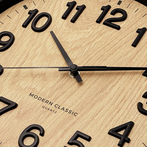 2025 Thiết Kế Mới Đơn Giản Kim Loại Đồng Hồ Treo Tường Tùy Chỉnh Vòng Hiện Đại Im Lặng Màu Đen 3D Số Đồng Hồ Treo Tường Với Ngày Lịch - Product Image 2