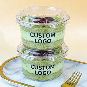 Gobelets à dessert jetables en plastique transparent à paroi simple pour la restauration, emballage alimentaire, gâteaux, diamètre 90 mm, 5 oz, 8 oz, 10 oz - Product Image 5