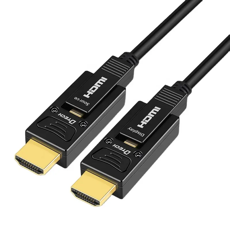 Kabel Optik Serat HDMI, Kualitas Tinggi 4K HD 1080P @ 60Hz AOC HDCP2.2 V2.0 untuk Proyektor PC HDTV