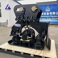 Compacteur hydraulique double usage Ligong avec moteur pour le finissage des pentes et la compactation des sols de fond pour excavatrices de 1 à 50 tonnes