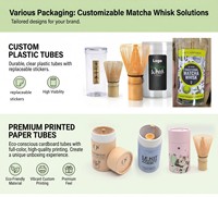 Fouet à matcha personnalisé avec logo, fouet à matcha personnalisé, fouet à matcha en bambou de haute qualité