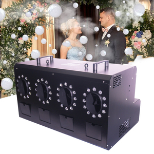 Igreslite RGBW 4 bánh 1500W tự động bong bóng sương mù Máy khói bong bóng máy - Product Image 1