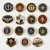 Écussons ronds personnalisés en métal, badges de reconnaissance classiques, cadeaux d'entreprise personnalisés, vente en gros