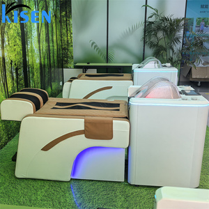 KISEN 2026 Nouvelle Machine de Lavage de Cheveux Intelligente Automatique Moderne en PVC, Équipement Professionnel de Salon, Soin du Cuir Chevelu, Système de Thérapie par Lumière Rouge - Product Image 6