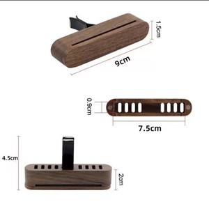 Diffuseur de parfum pour voiture en bois naturel de qualité supérieure, <span class=keywords><strong>clip</strong></span> de ventilation, huile essentielle, désodorisant, mini-parfum personnalisé pour voiture, cadeau, décoration automobile - Product Image 6