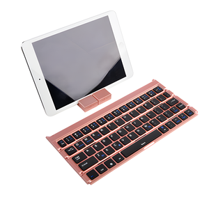 Clavier sans fil mini rétroéclairé LED pliable rechargeable par <span class=keywords><strong>USB</strong></span> pour IOS <span class=keywords><strong>Android</strong></span> pour smartphone Nouveau - Product Image 2