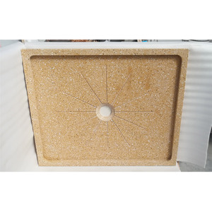 Newstar personalizado mármol granito natural piedra baño <span class=keywords><strong>ducha</strong></span> borde <span class=keywords><strong>Base</strong></span> 90x90 1500X1000 36 "x 34" - Product Image 6