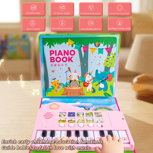 Jouets musicaux électroniques multifonctionnels pour l'éducation précoce, clavier, livres de musique pour bébés, jouets d'éveil musical pour enfants - Product Image 3