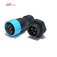Connecteur de panneau LLT M25 3pin Quick Panel Mount Socket 2 4 5 6 7 8 20 24 3 + 9 Pin Screw Wire IP68 Motor Panel Connector