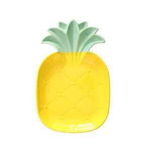 จานเซรามิกรูปสับปะรดคลาสสิกสไตล์นอร์ดิกจานผักของหวานสลัดอาหารเช้าในบ้านแบบส่วนตัวจานอาหารน่ารัก - Product Image 5