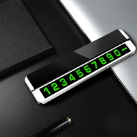 Nouvelle conception JIIKER Plaque d'immatriculation temporaire magnétique universelle en alliage d'aluminium noir pour tableau de bord de voiture Accessoires intérieurs 3M