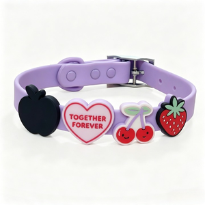 Custom Food Grade Silicone Cute <strong>Dog</strong> <strong>Charms</strong> Personalized <strong>Dog</strong> <strong>Collar</strong>/Leash Slide <strong>Charm</strong> <strong>Dog</strong> <strong>Collar</strong> with <strong>Charms</strong> - Product Image 1