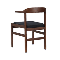 Chaise de salle à manger moderne en bois massif, fauteuils en bois massif de style corne de vache, mobilier de maison moderne, siège de chaise de salle à manger en bois massif