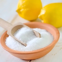 Poudre d'acide citrique monohydraté de qualité alimentaire supérieure, faible MOQ, production de boissons ISO