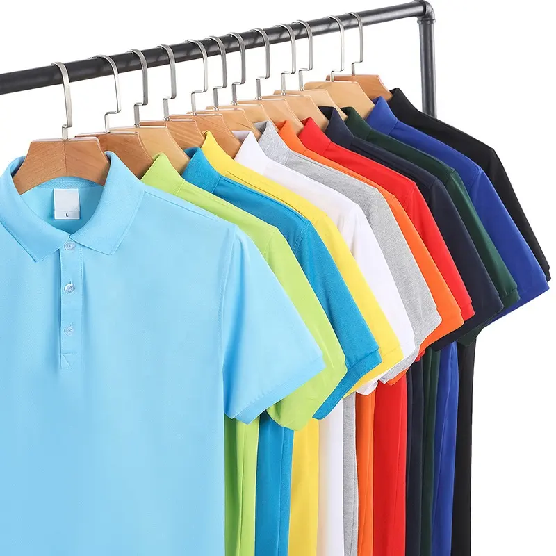 Лидер продаж, нефирменные мужские и женские футболки для гольфа премиум-класса из 100% хлопка, рубашка-поло для гольфа