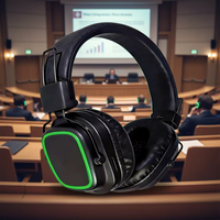 Casque DJ silencieux multi-canaux OMFox, dernière génération, avec puce Qualcomm, design supra-auriculaire, interface Type-C, ENC pour club