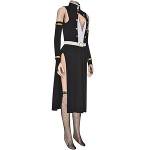 Costume de cosplay pour femme Demon Slayer Uzui Tengen, robe noire en polyester, uniforme d'anime, tenue de Sound Hashira - Product Image 2
