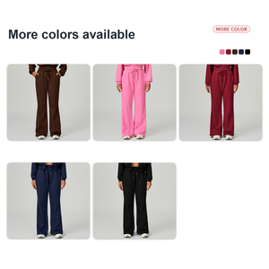 <span class=keywords><strong>Pantaloni</strong></span> Sportivi da Donna a Vita Alta, Vestibilità Ampia, <span class=keywords><strong>con</strong></span> Coulisse, Gamba Dritta, Casual, Versatili, <span class=keywords><strong>con</strong></span> Tasche - Product Image 5