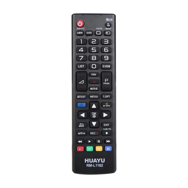 HUAYU RM-L1162 Automatic Rolling Code IR Remote Control for TV with 48 Buttons and Over 8m Range