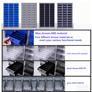 Armoires modulaires modernes <span class=keywords><strong>de</strong></span> stockage en métal <span class=keywords><strong>de</strong></span> petites pièces pour l'atelier et le bureau à domicile - Product Image 3