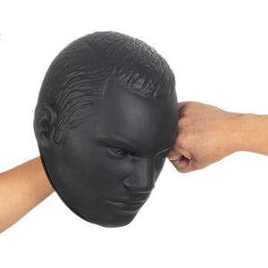 Tailisi TLS-F Mini Strike Focus Mitt & Pad (Dummy) - Grauer Gummi-Urethan-Gefüllter Trainingspartner für Boxen, MMA, Kickboxen, Muay Thai - Product Image 4