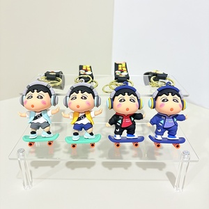 Llavero de PVC con diseño de dibujos animados de Crayon Shin-chan, divertido colgante para bolso, color personalizado, decoración publicitaria, venta al por mayor - Product Image 3