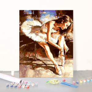 Design gratuito pittura di bellezza con i numeri cornice decorazione domestica personalizzata ritratto pittura a olio pittura su tela fai da te con i numeri - Product Image 3