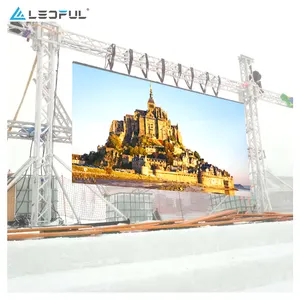 P1.9 P2.6 esposizione interna fiera fiera noleggio palco curvo Display a LED stand espositivo pannello dello schermo della fase