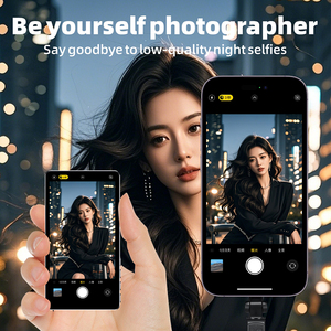 <strong>Magnetic</strong> 3.97-inch IPS Vlog Selfie Monitor Screen 1500mAh Battery Optional Speaker Wireless Connection Rear <strong>Camera</strong> Compatible - Product Image 4
