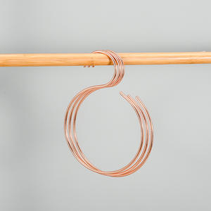 Support de rangement pour hijab en métal en gros, cintres ronds et rectangulaires, support d'affichage pour cravate, serviette, hijab, châle, support de mode pour foulard musulman - Product Image 3