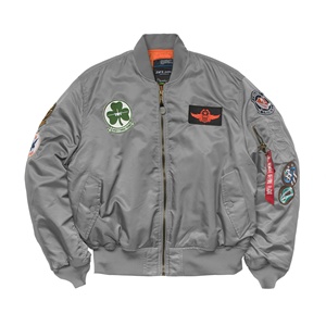 Blouson de travail <span class=keywords><strong>tendance</strong></span> à l'américaine pour hommes, combinaison de course pour le printemps et l'automne, éléments rétro, badge brodé avec fermeture éclair - Product Image 4