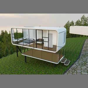 Casa Prefabricada Móvil de Lujo de Acero Expandible de 20 pies y 40 pies, Tipo Cabaña Apple, Oficina Tipo Cápsula, Casa Contenedor con Instalación Rápida - Product Image 1